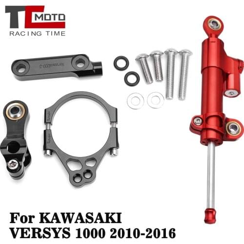 Versys 1000 Motorcycle Steering Stabilize Damper Bracket Mount CNC Motorbike For KAWASAKI Versys 1000 2012-2017 2014 2015 2016