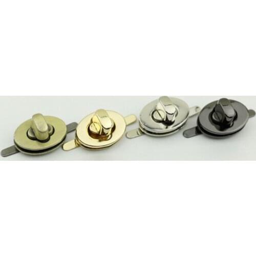 10 Pieces Hardware Accessories Egg Lock Oval Ning Twist Lock Bag Clothing Metal Accessories Locks