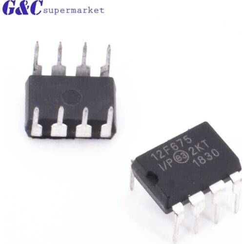 10 PCS PIC12F675-I/P 12F675 PIC12F675 DIP-8 In Stock