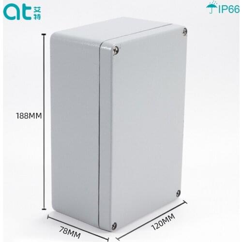 188*120*78MM IP66 Waterproof Die casting Aluminum Junction Box Metal Enclosure Case Custom Box for Circuit Breaker Wiring