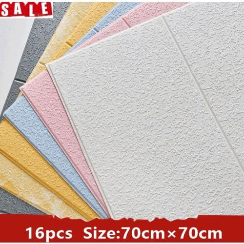 3D Wall Sticker 8PCS 3D Wallpaper Modern Home Decor Self-Adhesive Panels 3D Wall Panel Murals For Decors Living Room Children