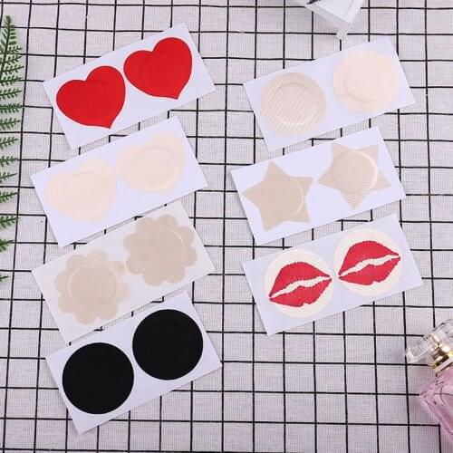 10/20 Pcs Womens Invisible Breast Lift Tape Overlays on Bra Nipple Stickers Chest Stickers Adhesivo Bra Nipple Covers