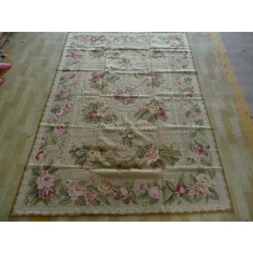 Free Shipping Handmade rug 6'x9' for home decoation, 100% New Zealand Wool, needlepoint rug & carpet