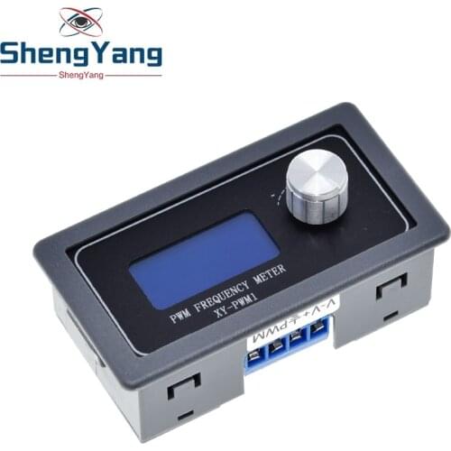 Signal Generator PWM Pulse Frequency Duty Cycle Adjustable Module LCD Display 1Hz-150Khz 3.3V-30V PWM Board Module Hand knob