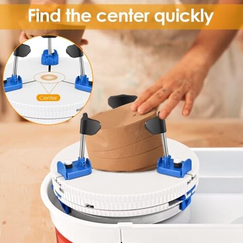 Pottery Wheel Clip Tool No Need To Find A Center Crafts ABS Potters Ceramic Clay Polymer Scraping Modelling Repair Tools