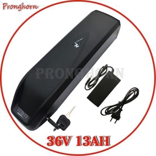 US EU No tax 36v 13ah 500w Use Samsung 2600mah cell Lithium battery for electric bikes 36V bottle battery Pack with 2A charger