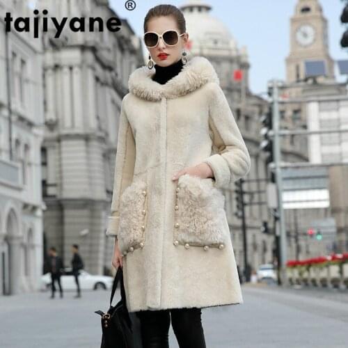 Fur Real Natural Coat Wool Jacket Autumn Winter Coat Women Clothes 2021 Korean Vintage Double-faced Tops Sheepskin Lining ZT4042