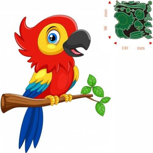 Metal Cutting Dies Animal Parrot DIY Scrapbooking Paper Cards Decorative Craft Embossing