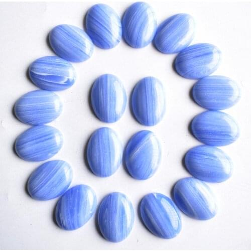 Fashion hot sale good quality Blue stripe onyx Oval CAB CABOCHON for jewelry Accessories 25x18mm wholesale 30pcs/lot free shippi