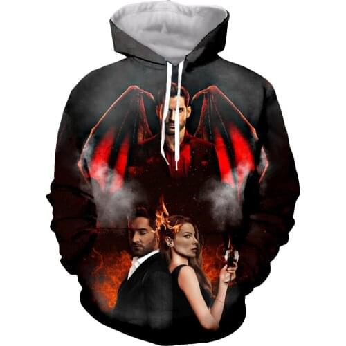 Lucifer Morningstar Funny New Fashion Long Sleeves 3D Print Hoodies/Sweatshirts/Jacket/Men/women Dropshipping