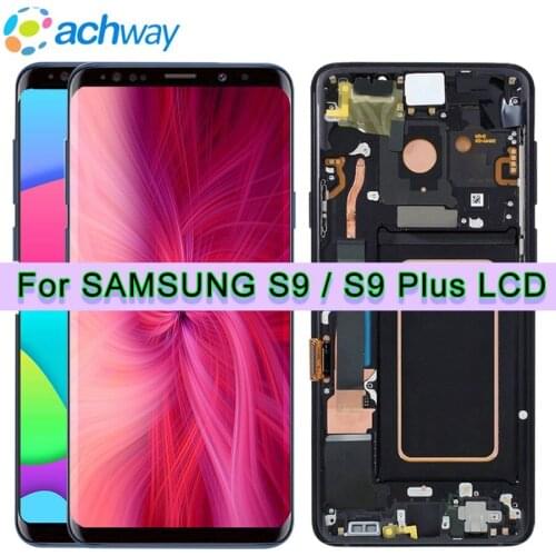 For 5.8" Samsung Galaxy S9 LCD S9 Plus + Display Touch Screen Digitizer Assembly For 6.2" Samsung S9 Plus G9650 lcd With Frame