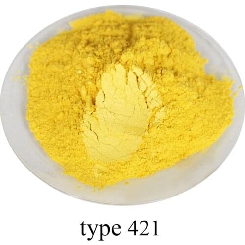 50g Pearl Powder Pigment Light Yellow Mineral Mica Powder DIY Dye Colorant Soap Painting Automotive Art Crafts Acrylic Paint