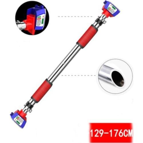 129-176cm Professional Door Horizontal Bar Skidproof pull up bar fitness high bar with detachable handle