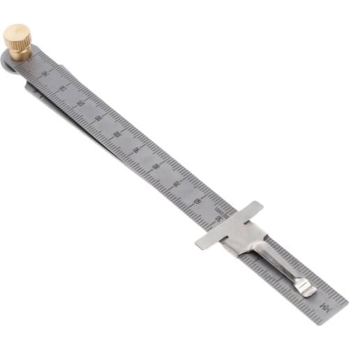 Shanwen Welding Taper Feeler Bore Gauge Gage Stainless Steel Depth Ruler Hole Inspection