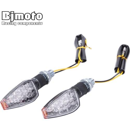 Pair 12V Motorcycle LED Turn Signal Light Blinker Side Maker Indicator lights For Harley Honda Yamaha Kawasaki Suzuki Motorbikes