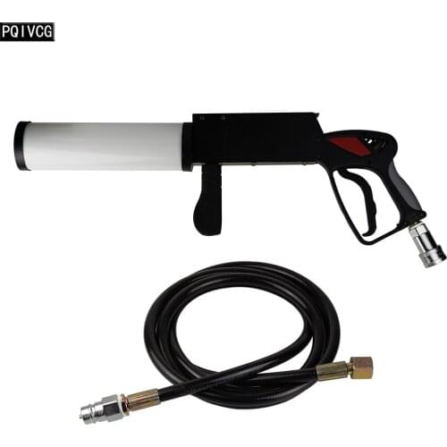 Stage LED Co2 dj gun with 5m tube handheld dj guns Ktv bar smoke effect equipment manual control