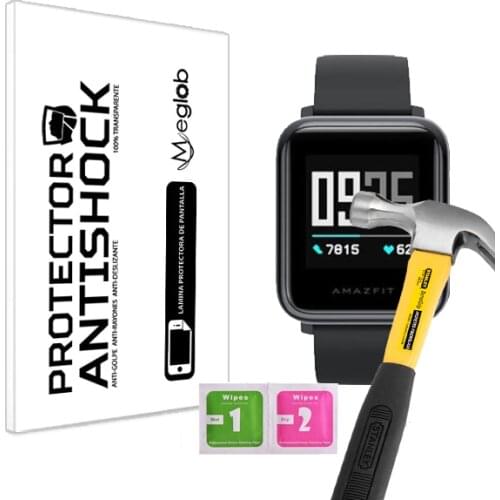 Screen protective Anti-Shock Anti-scratch Anti-Shatter compatible with Amazfit Beep S