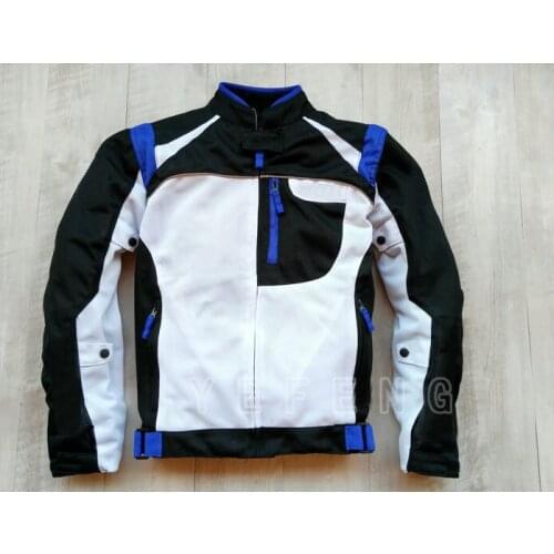 Winter Commoner Motorbike Riding Downhill Bike Jackets For Yamaha MX Off-road Automotive White Black Jackets With Protection
