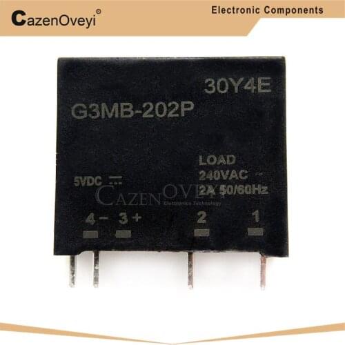 1pcs/lot relay G3MB-202P G3MB-202PL DC-AC PCB SSR In 5VDC,Out 240V AC 2A In Stock