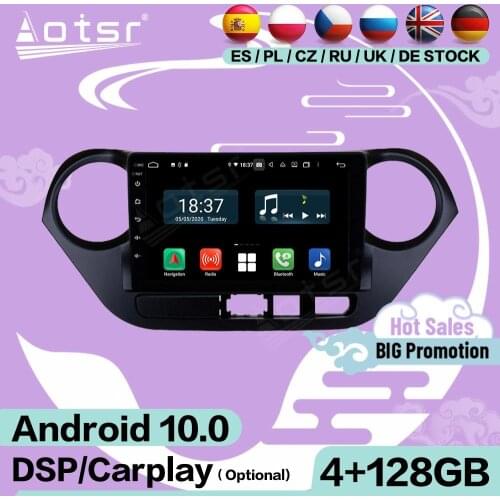 2 Din Multimedia Stereo Android 10 Video Player For Hyundai I10 2018 2019 GPS Navigation Headunit Audio Radio Receiver Head Unit