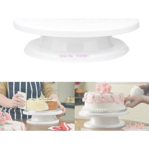 20 pcs 28cm cake decoration rotating turntable Icing Kitchen Display Platform Stand Serving Displaying Decorating cake