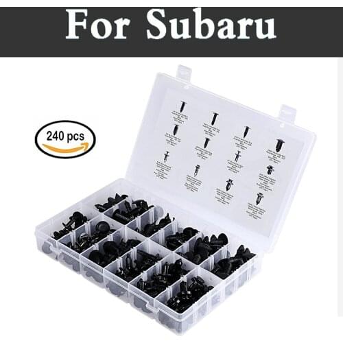 [240pcs] Push Retainer Set 12 Most Popular Sizes Free Fastener Remover For Subaru Alcyone Brz Dex Forester Impreza Wrx Sti Justy
