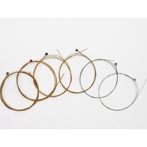 5Lots Copper Guitar Strings E-A for Acoustic Folk Guitar Classic Guitar Strong String Accessories