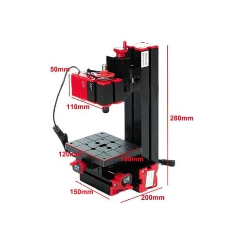 6 In 1 Multi Metal Mini Wood Lathe Motorized Jig-saw Grinder Driller Milling CNC Combined Machine DIY Tool