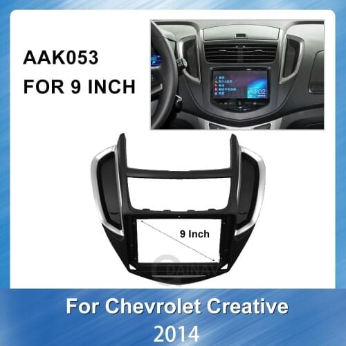 9 inch Car Radio For Chevrolet Creative 2014 Car dvd frame Adaptor Panel in-dash Mount Installation Double Radio Player
