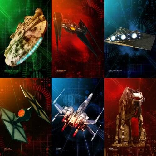 Full Drill Square Diamond Embroidery Star Wars Vehicles Cross Stitch Sale Diamond Painting Needlework Decor For Home Decoration