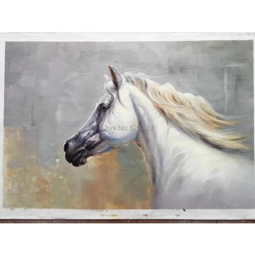 Running Animal Horse Canvas Painting Living Room Restaurant Interior Decoration Picture Wall Art Hand Painted Oil Painting