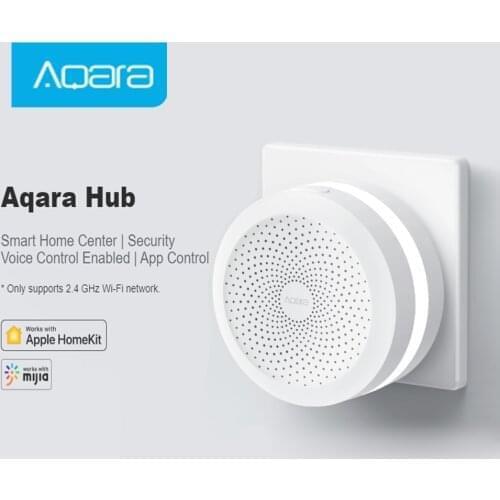 Original Aqara Hub Smart Gateway Wireless ZigBee Remote Control Wifi Connect RGB Night Light For Mi Home Apple Homekit