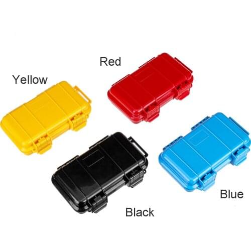 2 Size Outdoor Shockproof Waterproof Boxes Survival Airtight Case Holder Storage Matches Tools Travel Sealed Containers 4 Colors