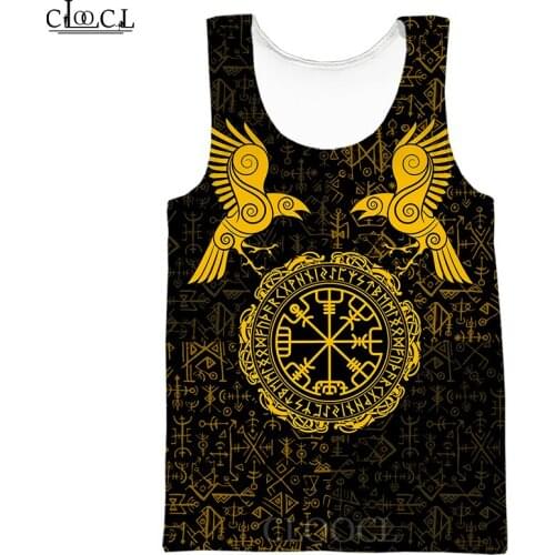 CLOOCL Viking Odin Tattoo Tank Top Gym Clothing 3D Print Tank Top Men Women Streetwear Vest Bodybuilding Shirt Drop Shipping