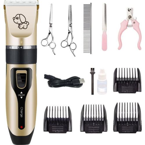 Electrical Pet Hair Trimmer Professional Grooming Kit Rechargeable Pet Cat Dog Clipper Hair Set Machine Animals Cutting Shaver