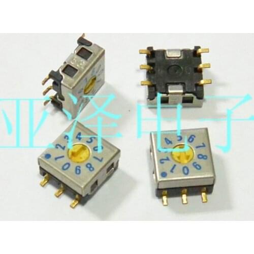 FUJISOKU Fuji 0-9 / 10 stalls 84321C SMD DIP rotary code switch SMR7010-1