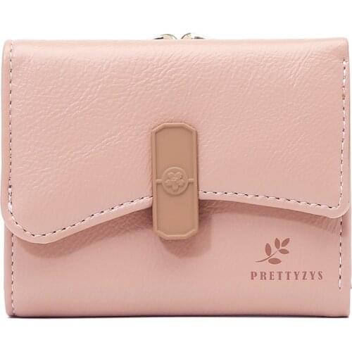 New PU Leather Women Purse Pocket Ladies Clutch Wallet Women Short Card Holder Fresh Girls Wallet Cartera Mujer Coin Bag