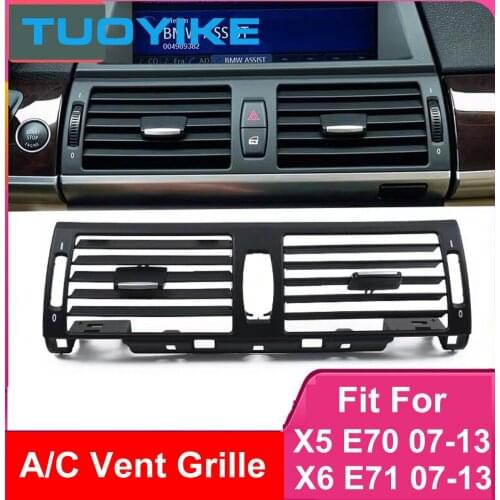 LHD RHD Car AC Front Left / Right Console Middle Central Air Conditioner Vent Grille Panel Cover For BMW E70 E71 E72 2007-2013
