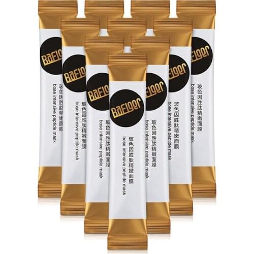 Bose Intensive Peptide Mask 4g*20pcs Collagen Bioactive Peptide Rejuvenation Shrink Pore Protein Peptides Whitening Mask Care