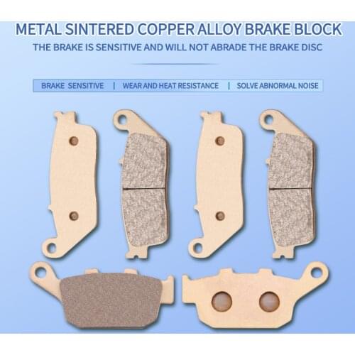Motorcycle Metal Sintering Front Rear Brake Pads For CB300F CBR300R CBR300RA CB500F CB500X CBR500R CB300 CBR300 CB500 CBR500