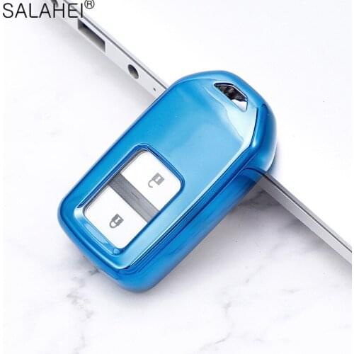 Fashion Soft TPU Car Remote Smart Key Case Cover Holder For Honda 2016 2017 CRV Pilot Accord Civic Fit Freed Auto Accessories