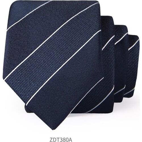 High Quality 2020 New Designers Brands Fashion Business Casual 7cm Slim Ties for Men Necktie Striped Work Wedding with Gift Box