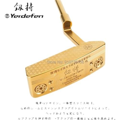 Official authori Yerdefen Golf Putter Head Forged Carbon Steel With Full CNC Milled Brand Golf Clubs Putters Free Shipping