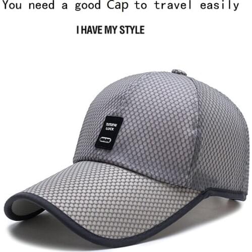 Original baseball cap for men,outdoor sunshade,extended eaves leather baseball cap,middle aged and elderly sun protection cap