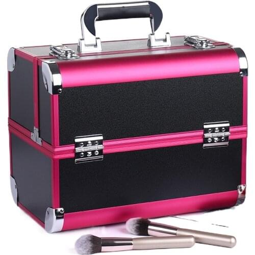 Aluminum Alloy Professional Cosmetic Case Beauty Hair Tattoo Nail Tool Box One Piece Dropshipping Wholesale