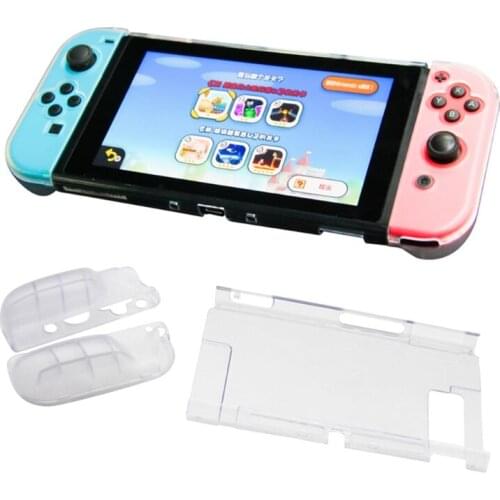 Transparent Shell Protective Case Cover Frame Clear Protector for Nintend Switch Game Console Accessories