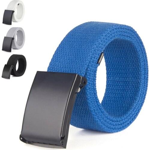 Hot Sale Unisex Canvas Belt High Quality Casual Automatic Buckle Nylon Belt Military Belt Outdoor Travel Tactical Belt Belt