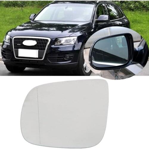 Roavia For Audi Q5 Q7 2008-2016 Left & Right Antifog Heated Rearview Mirror Lens Glass Car Side Wind Mirror glass