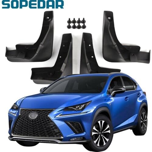 SOPEDAR Car Mudguards Fender Splash Guard Mud Flaps For Lexus NX200 2014 2015 2016 2017 2018 Front Rear Wheel Styling Mudflaps