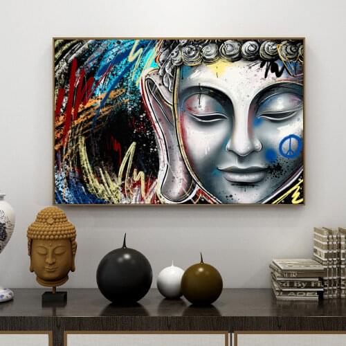 Buddha Statue Canvas Art Posters and Prints Canvas Wall Art Buddhism Wall Art Decor for Living Room Home Decoration Cuadros
